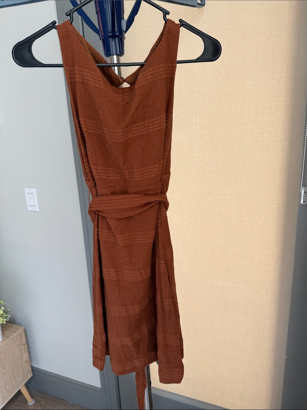 Free People Rust Brown Midi Dress